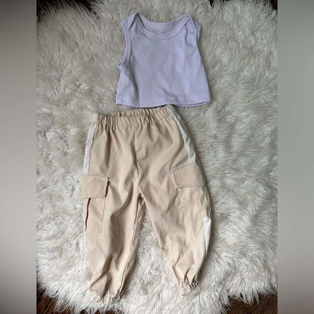 SHEIN cargo pants matching set